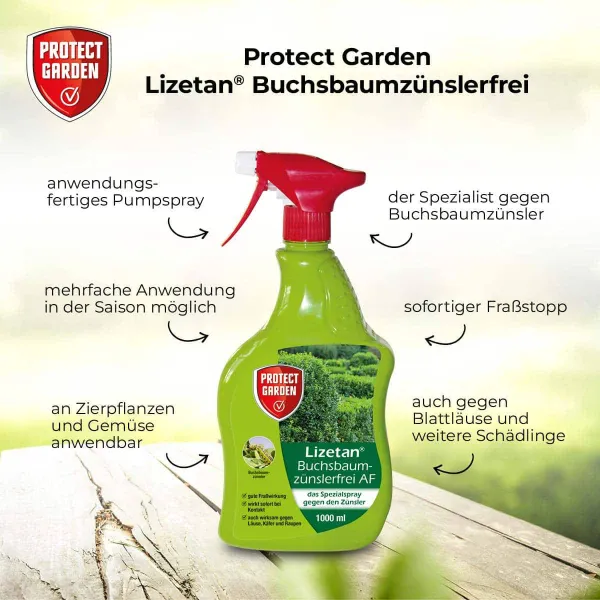 PROTECT GARDEN Lizetan® Buchsbaumzünslerfrei AF anwendungsfertig - 1 Liter