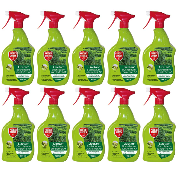 PROTECT GARDEN Lizetan® Buchsbaumzünslerfrei AF anwendungsfertig - 1 Liter x 10