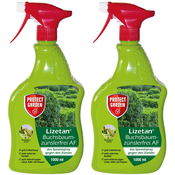 PROTECT GARDEN Lizetan® Buchsbaumzünslerfrei AF anwendungsfertig - 1 Liter x  2