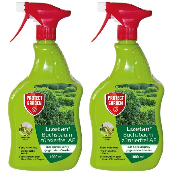 PROTECT GARDEN Lizetan® Buchsbaumzünslerfrei AF anwendungsfertig - 1 Liter x 2