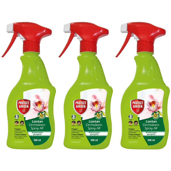 PROTECT GARDEN Lizetan® Orchideen-Spray AF anwendungsfertig - 500 ml x 3