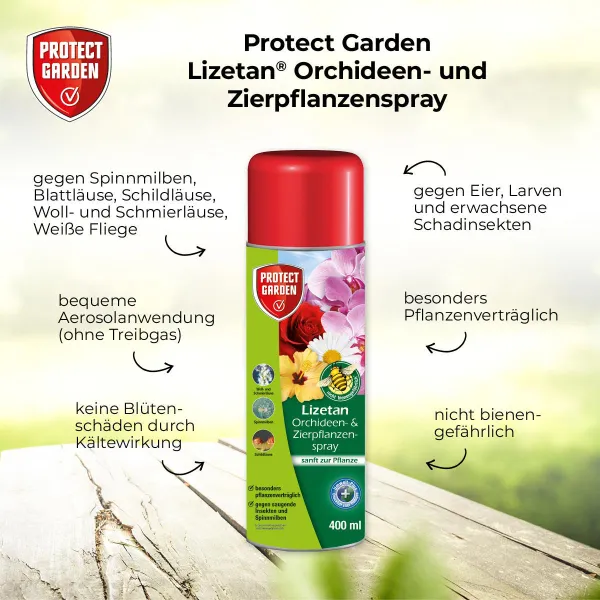 PROTECT GARDEN Lizetan® Orchideen- und Zierpflanzenspray - 400 ml