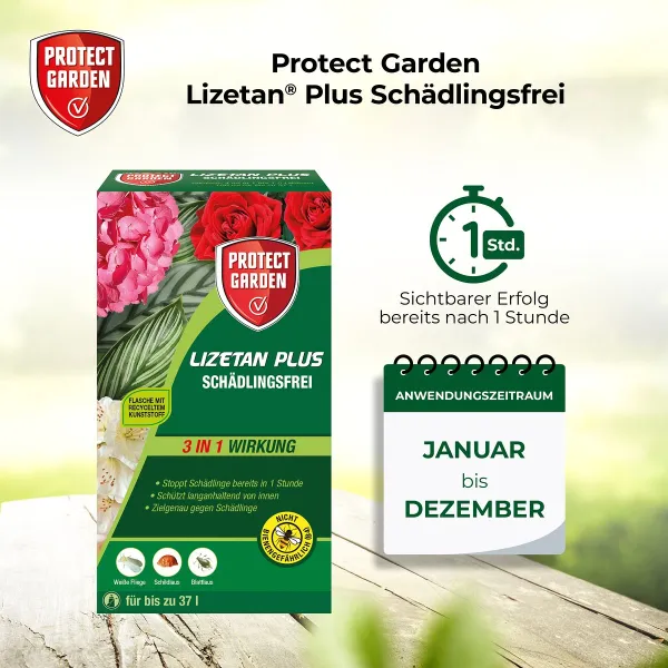 PROTECT GARDEN Lizetan Plus Schädlingsfrei für 37 Liter Spritzwasser - 100 ml