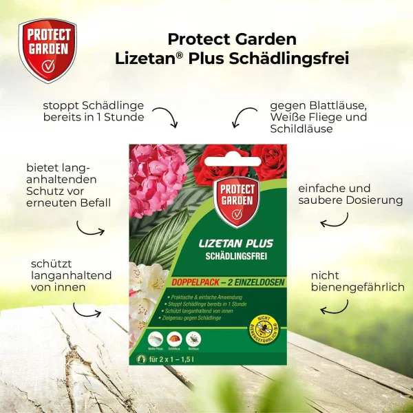 PROTECT GARDEN Lizetan Plus Schädlingsfrei - 2 x 4 ml