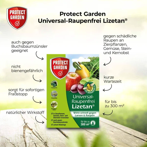 PROTECT GARDEN Lizetan® Universal-Raupenfrei 9 ml für bis zu 300 m²