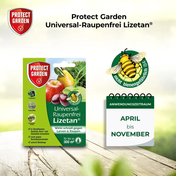 PROTECT GARDEN Lizetan® Universal-Raupenfrei 9 ml für bis zu 300 m²