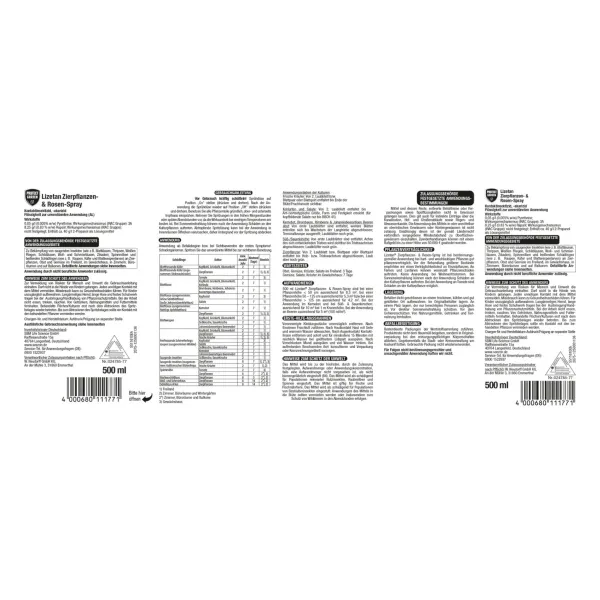 PROTECT GARDEN Lizetan® Zierpflanzen- & Rosen-Spray AF anwendungsfertig - 750 ml