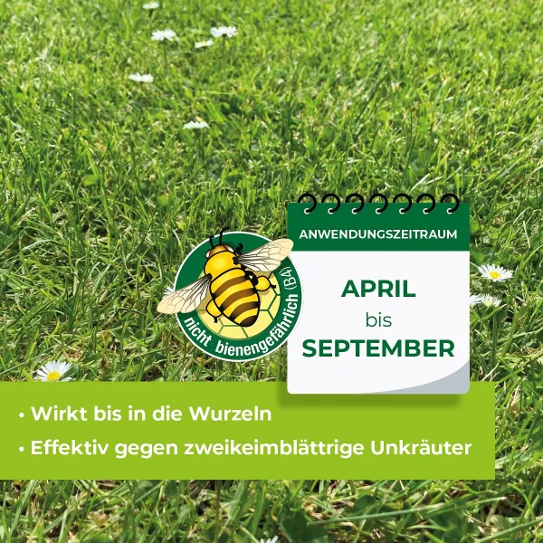 PROTECT GARDEN Loredo® Quattro Universal-Rasenunkrautfrei 400 ml für 400 m²