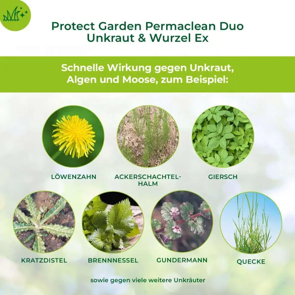 PROTECT GARDEN Permaclean Duo Unkaut & Wurzel-Ex 1.000 ml x 2