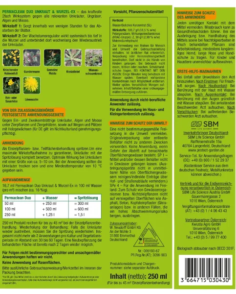 PROTECT GARDEN Permaclean Duo Unkaut & Wurzel-Ex 250 ml