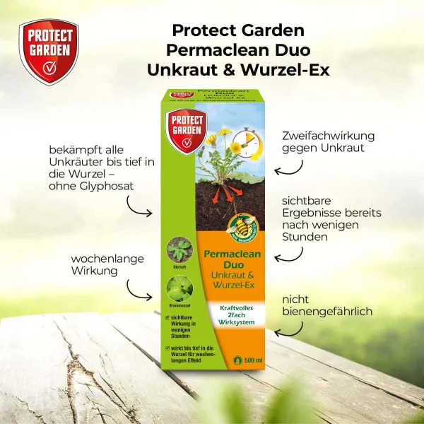 PROTECT GARDEN Permaclean Duo Unkaut & Wurzel-Ex 500 ml