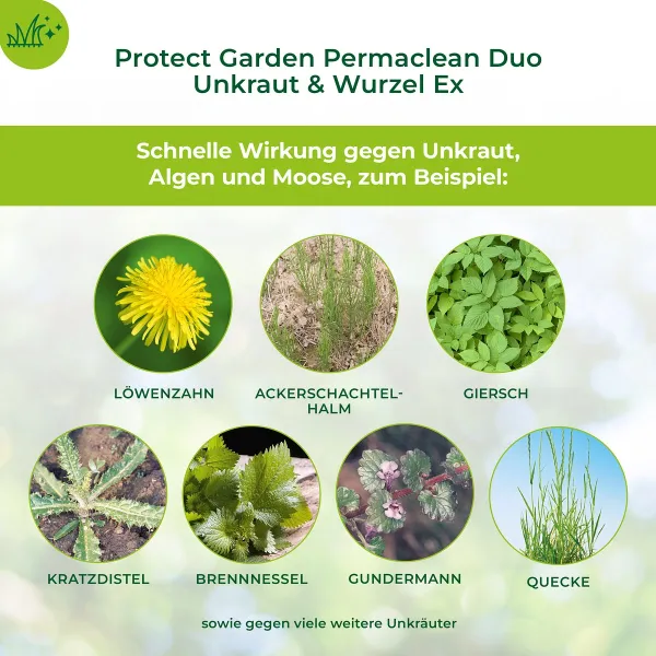 PROTECT GARDEN Permaclean Duo Unkaut & Wurzel-Ex 500 ml x 5