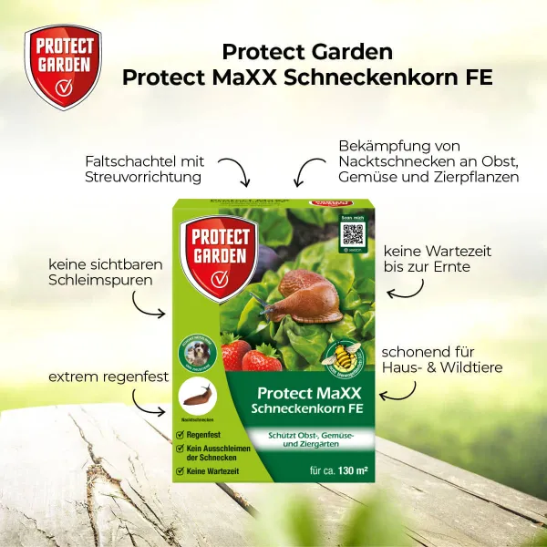 PROTECT GARDEN Protect MaXX Schneckenkorn FE für 130 m² - 500 g