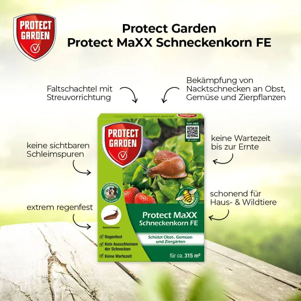 PROTECT GARDEN Protect MaXX Schneckenkorn FE für 315 m² - 1,2 kg