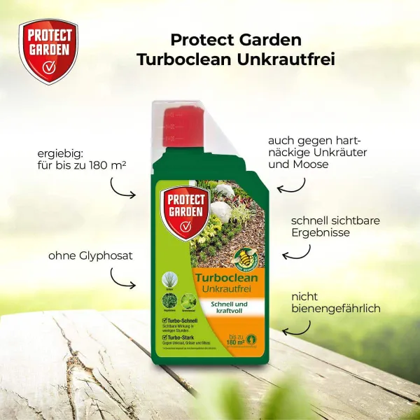 PROTECT GARDEN Unkrautfrei Turboclean 1 Liter