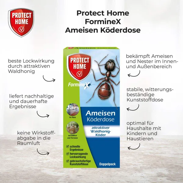 PROTECT HOME FormineX Ameisen Köderdosen - 2 Köderdosen