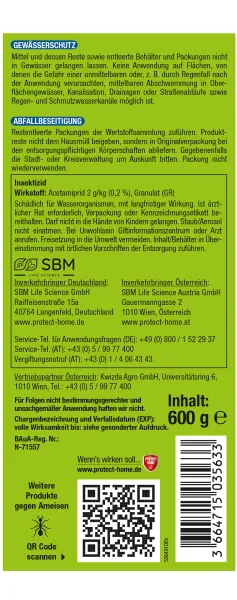 PROTECT HOME FormineX Ameisen Ködergranulat 600 g