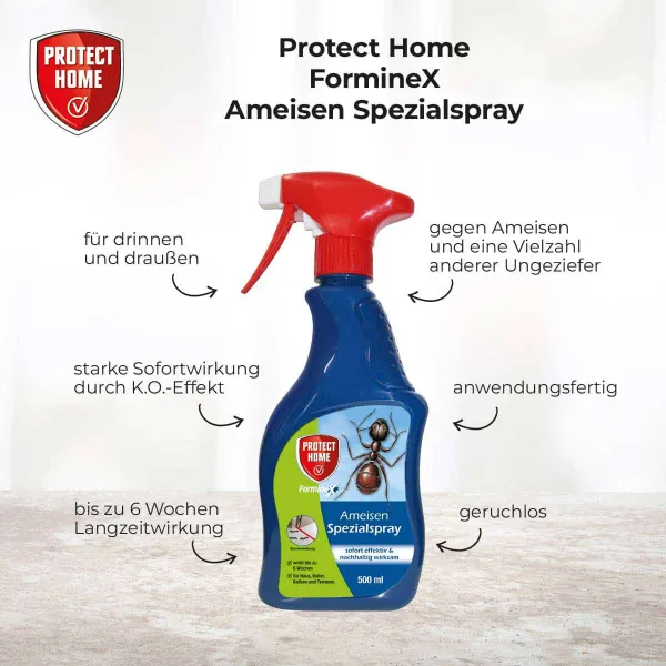 PROTECT HOME FormineX Ameisen Spezialspray anwendungsfertig - 500 ml