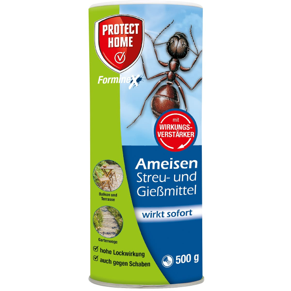 PROTECT HOME FormineX Ameisen Streu- und Gießmittel für 62,5 m² - 500 g 