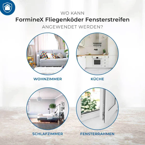 PROTECT HOME FormineX Fliegenköder Fensterstreifen - 12 Stück