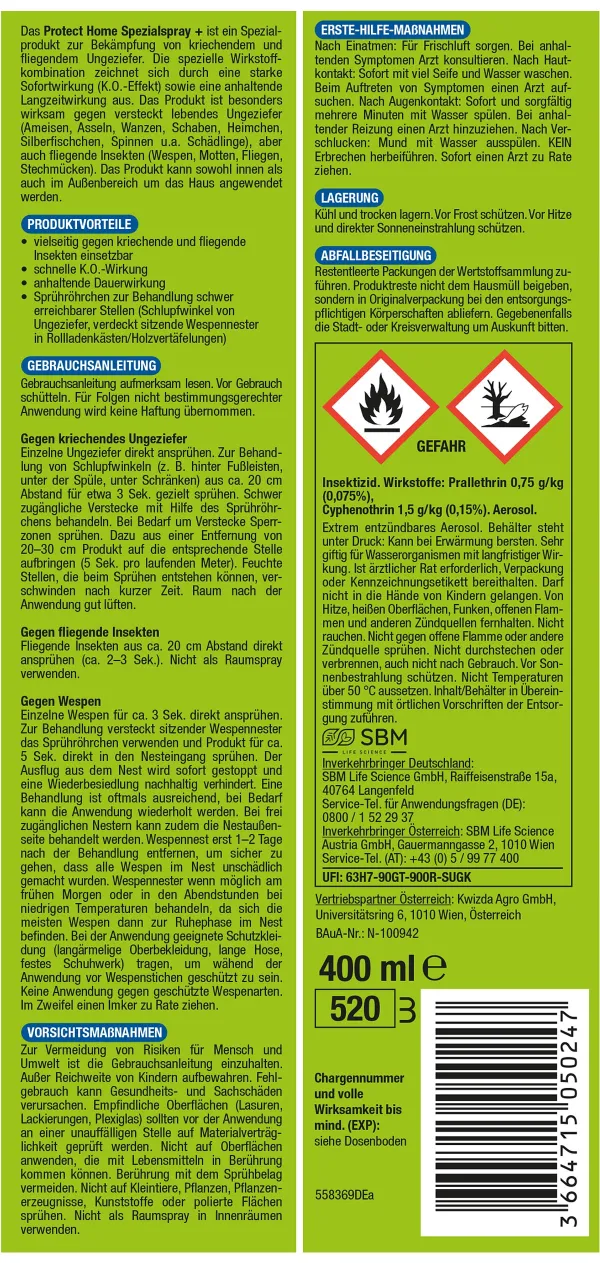 PROTECT HOME FormineX Spezialspray + anwendungsfertig - 400 ml
