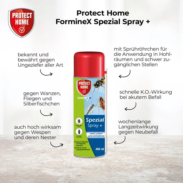 PROTECT HOME FormineX Spezialspray + anwendungsfertig - 400 ml x 3