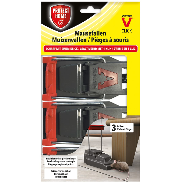 PROTECT HOME Mausefallen Click 3 Stück