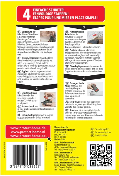 PROTECT HOME Mausefallen Click 3 Stück