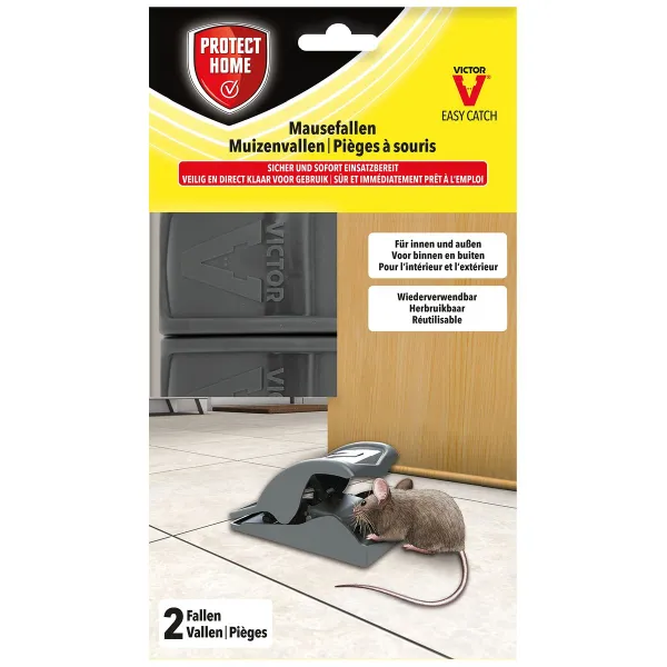 PROTECT HOME Mausefallen Easy Catch 2er Set