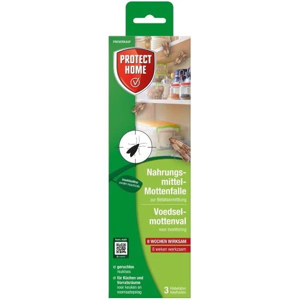 PROTECT HOME Nahrungsmittel-Mottenfalle - 3 Klebefallen