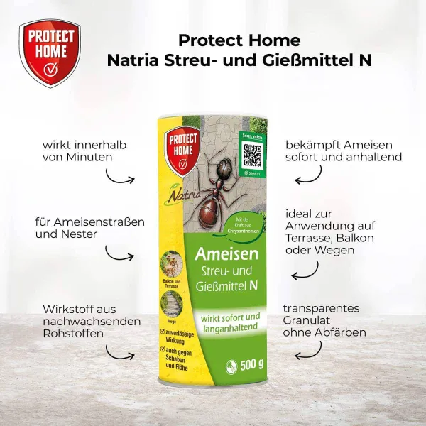 PROTECT HOME Natria Ameisen Streu- und Gießmittel 500 g