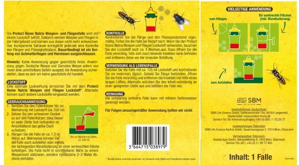 PROTECT HOME Natria Wespen- und Fliegenfalle