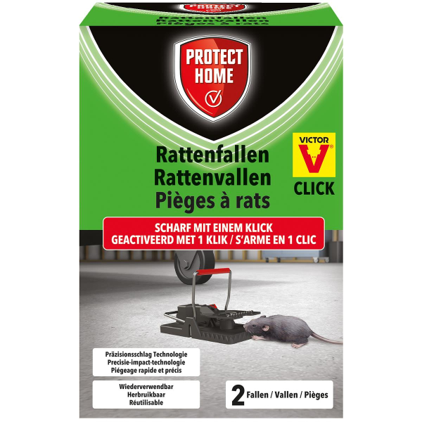 PROTECT HOME Rattenfallen Click - 2 Stück