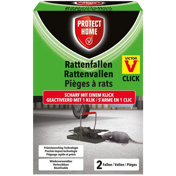 PROTECT HOME Rattenfallen Click - 2 Stück