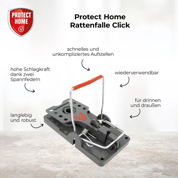 PROTECT HOME Rattenfallen Click - 2 Stück