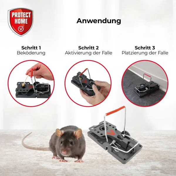 PROTECT HOME Rattenfallen Click - 2 Stück