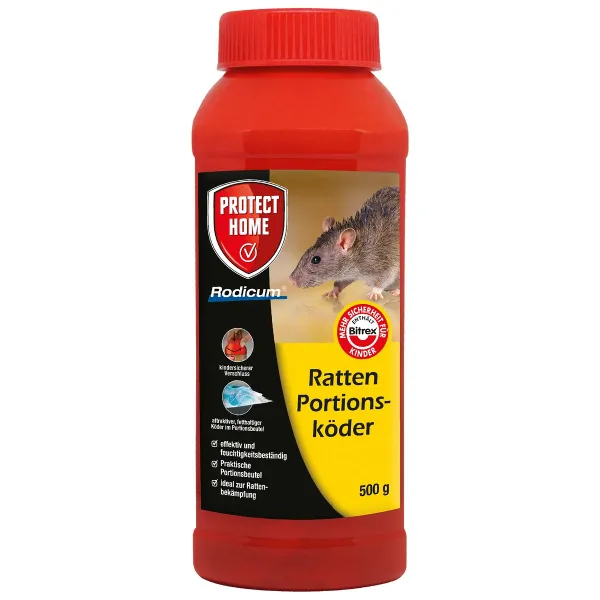 Protect Home Rodicum® Ratten Portionsköder - 500 g Protect Home Rodicum® Ratten Portionsköder - 500 g