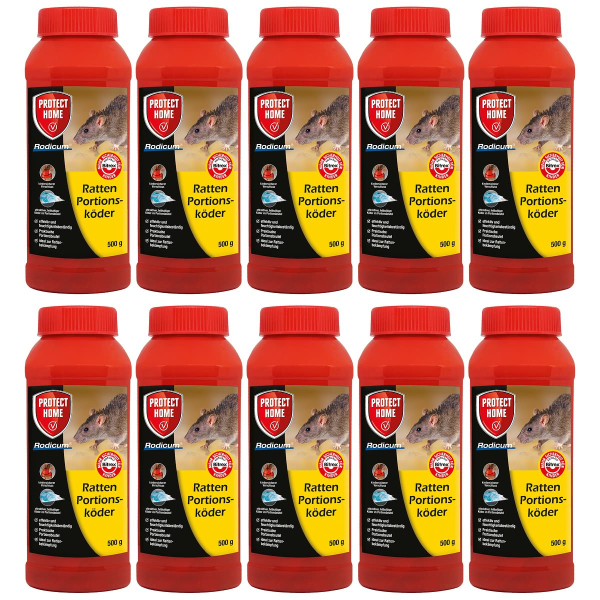 PROTECT HOME Rodicum® Ratten Portionsköder - 500 g x 10
