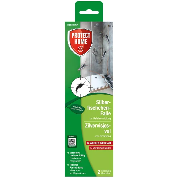 PROTECT HOME Silberfischchen-Falle - 2 Klebefallen
