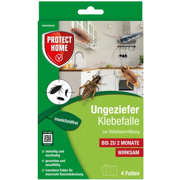 PROTECT HOME Ungeziefer Klebefalle - 4 Fallen