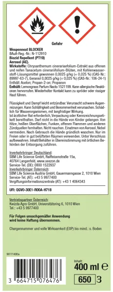 PROTECT HOME Wespennest Blocker 400 ml