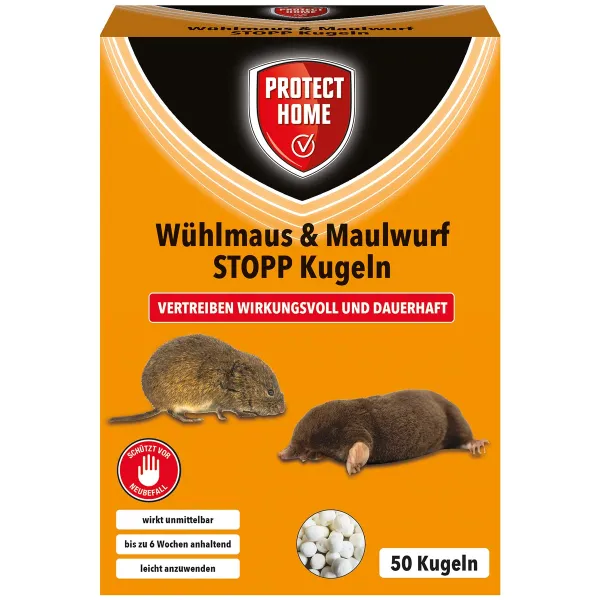 PROTECT HOME Wühlmaus & Maulwurf STOPP - 50 Kugeln PROTECT HOME Wühlmaus & Maulwurf STOPP - 50 Kugeln