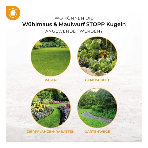 PROTECT HOME Wühlmaus & Maulwurf STOPP - 50 Kugeln
