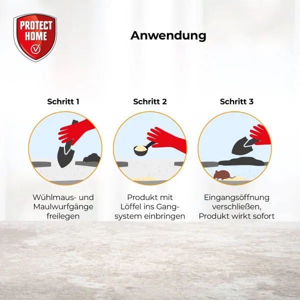 PROTECT HOME Wühlmaus- & Maulwurfblocker 100 g