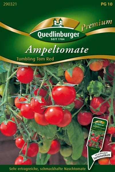 Quedlinburger Ampeltomate Tumbling Tom Red - Gemüsesamen