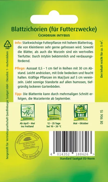 Quedlinburger Blattzichorien für Futterzwecke - Futtersamen