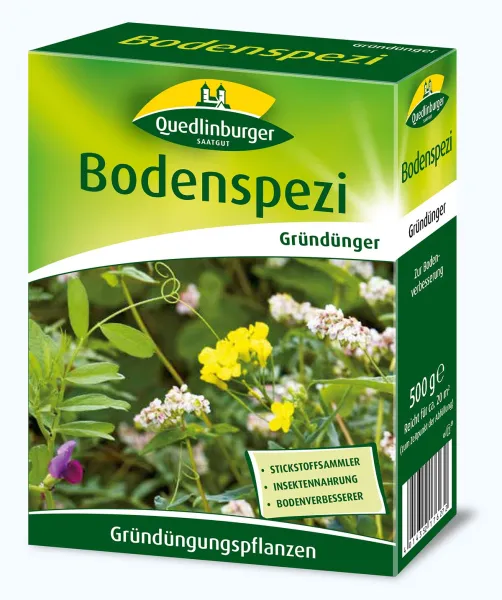 Quedlinburger Bodenspezi Gründüngungsmischung - Faltschachtel Quedlinburger Bodenspezi Gründüngungsmischung - Faltschachtel