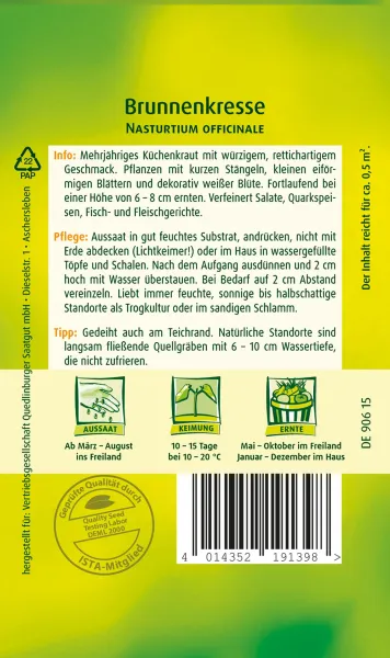 Quedlinburger Brunnenkresse - Kräutersamen