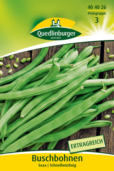 Quedlinburger Buschbohnen Saxa - Gemüsesamen