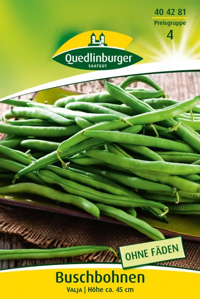 Quedlinburger Buschbohnen Valja - Gemüsesamen